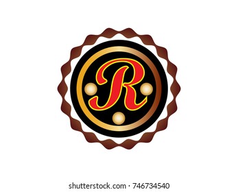 letter R logo vector