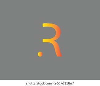 Arte vectorial, iconos y gráficos del logotipo de la letra R 