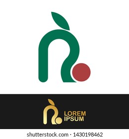 Letter R logo vector design element