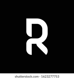 Letter R logo vector design. Modern logo initial R 