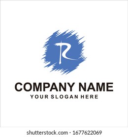 diseño vectorial del logotipo de letra R