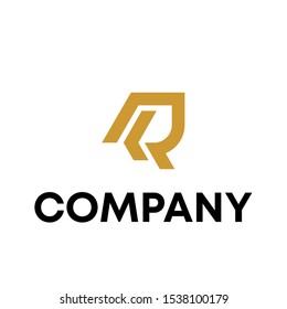 letter R logo vector sign template