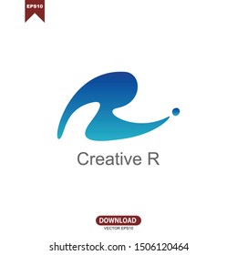 Letter R logo vector template design 