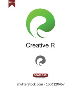 Letter R logo vector template design 