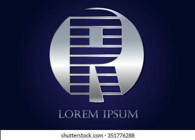 Letter R logo.Logo R vector template.