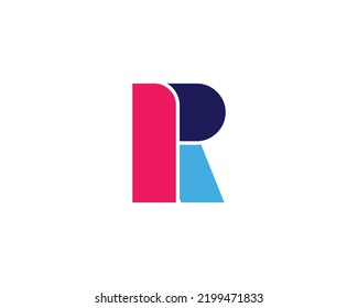 Letter R Logotype Colorful Overlay Vector Stock Vector (Royalty Free ...