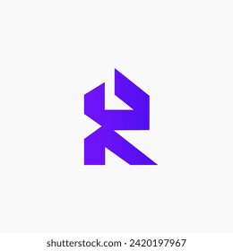 Letter R logotype in vector. Modern original letter R logo.