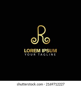 Letter R Luxury Logo Design