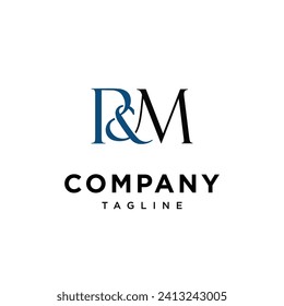 Letter R  M logo icon vector template.eps