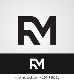 Letter R M Logo Vector Design Stock Vector (Royalty Free) 1804968181 ...