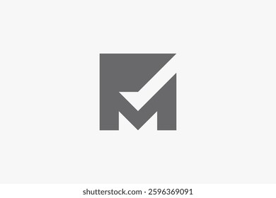 Letter R and M square logo