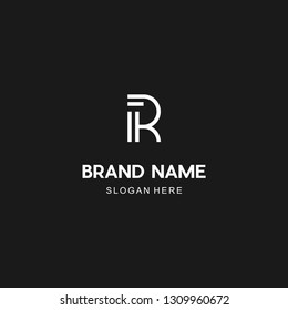 Letter R Minimalist Abstract Creative Modern Business Monogram Logo