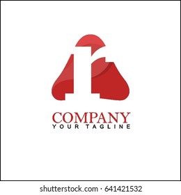 Letter R with Modern glossy and Triangle logo, Arrow and forward, Vector abstract  Digital, Technology, Media logotype