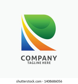 Letter R modern logo design. initial R logo inspiration
