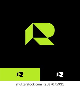 LETTER R MODERN LOGO DESIGN TEMPLATE