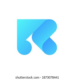 Letter R modern logo template