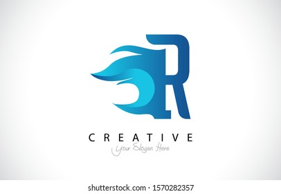 Letter R Modern Trendy Design Logo Concept. Creative look Icon Logo with gradient style Vector Illustration.