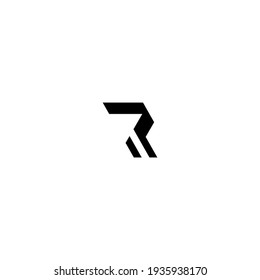 Letter R monogram logo design vector