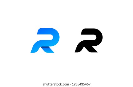 Letter R Monogram logo Vector design illustration