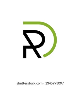 letter R monoline
