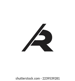 letter r motion slice simple logo vector 