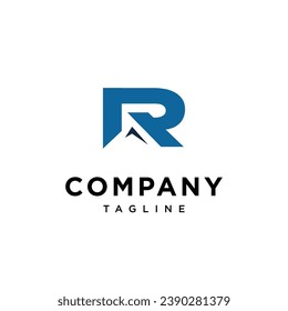 Letter R mountain logo icon vector template.eps