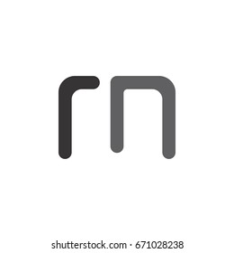 Letter R N Logoletter M Logo Stock Vector (Royalty Free) 671028238 ...