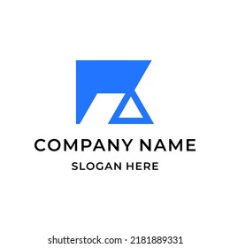 letter R and negative space home building