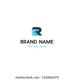 Letter R Network Abstract Modern Creative Business Technology Logo
