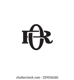 letter R and O monogram logo