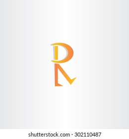 letter r orange icon vector symbol design