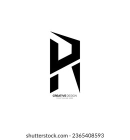 Letter r p h modern geometric shape unique abstract monogram logo