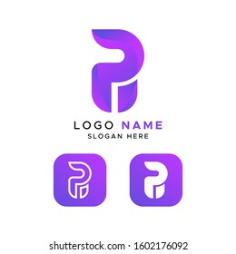 letter R and P logo vector, for your company, brand, and other.