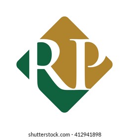 letter R and P logo vector.