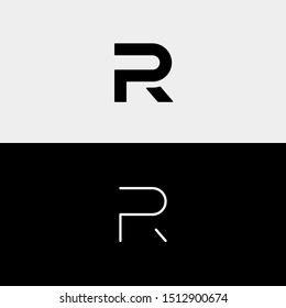 Letter R P RP PR Logo Design Simple Vector