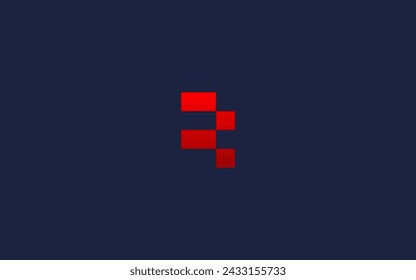 letter r pixel logo icon design vector design template inspiration