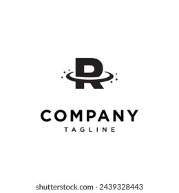 Letter R Planet space logo icon vector template.eps