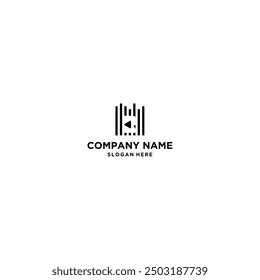 Letter R Play Media Logo Design Element