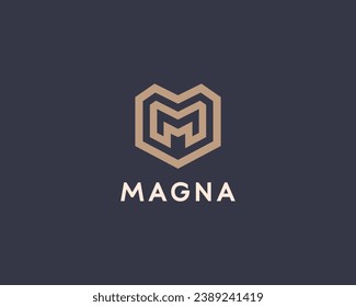 Letter R premium logo. Creative gold monogram. Vector illustration.