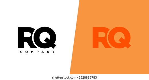 Buchstabe R und Q, RQ Logo-Design-Vorlage. Minimaler Monogramm-Anfangs-Logotyp.