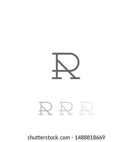 letter R or RA logo template