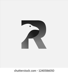 Letter R Raven