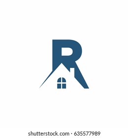 LETTER R REAL ESTATE LOGO