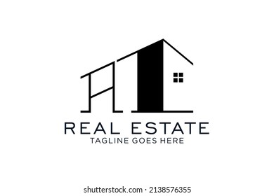 Letter R for Real Estate Remodeling Logo. Construction Architecture Building Logo Design Template.