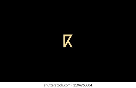 LETTER R RETRO LOGO WITH NEGATIVE SPACE EFFECT FOR LOGO DESIGN OR ILLUSTRATION USE