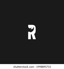 letter r rhino vector illustration