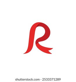 Modelo vetorial de design de logotipo da Faixa R da Letra