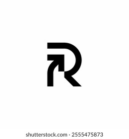 letter R with Right Arrow symbol combination