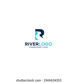 Letter R River Logo Design Vector Stock Vector (Royalty Free ...