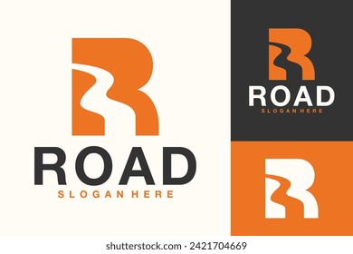 Letter R Road Street Logo Design